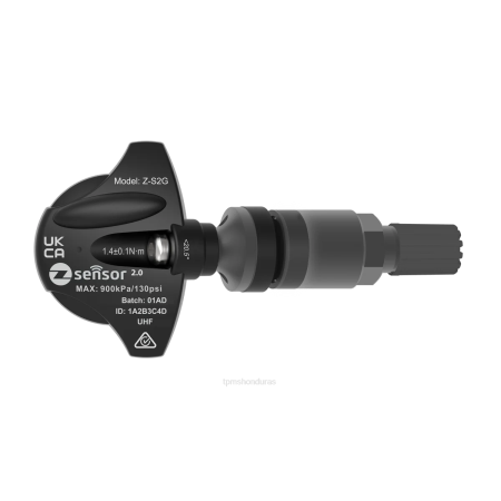 Sensor De Presión De Neumáticos Mercedes 2HDD53 Holden oe sensor tpms de repuesto - oe p/n 95712232, 13598773 frecuencia 433mhz vástago de válvula de metal - gris oscuro